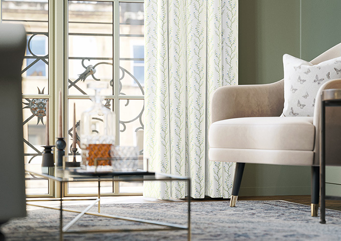 Boughton Faux Silk, Blue - Made to Measure Curtains - Image 5